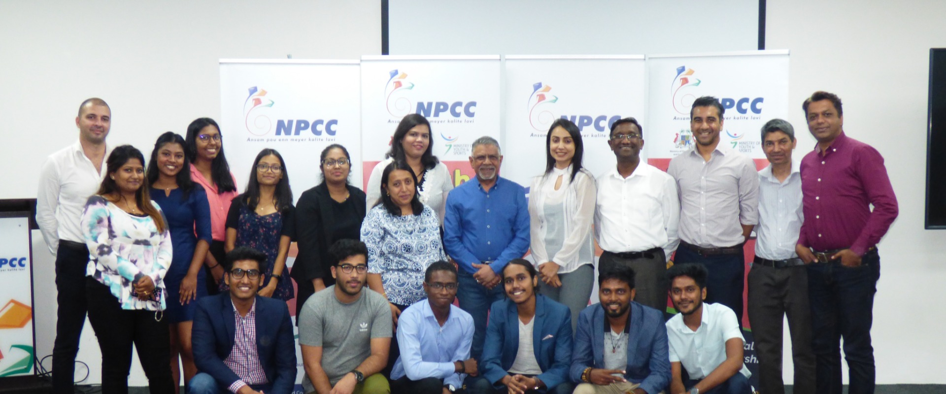 NLE winning teams handed cheques by NPCC Executive Director
